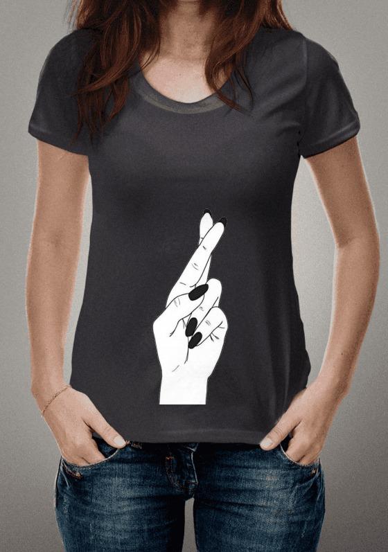 Nome do produto  Camiseta - Mão Sorte