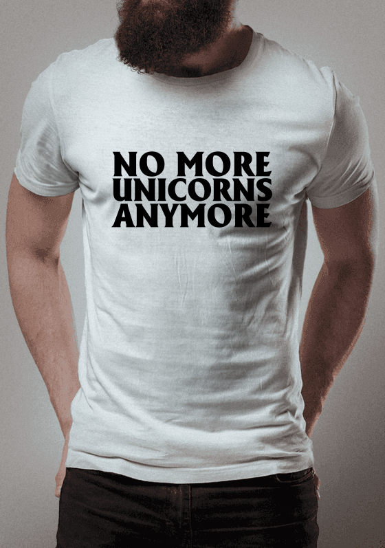 Camiseta - No More Unicorns Anymore (Gorillaz)