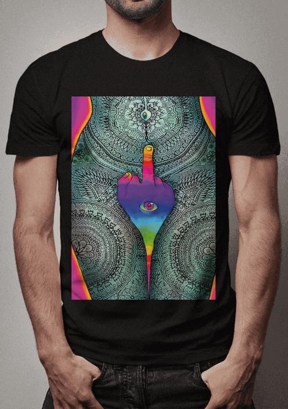 Nome do produto  Camiseta - Psicodélico