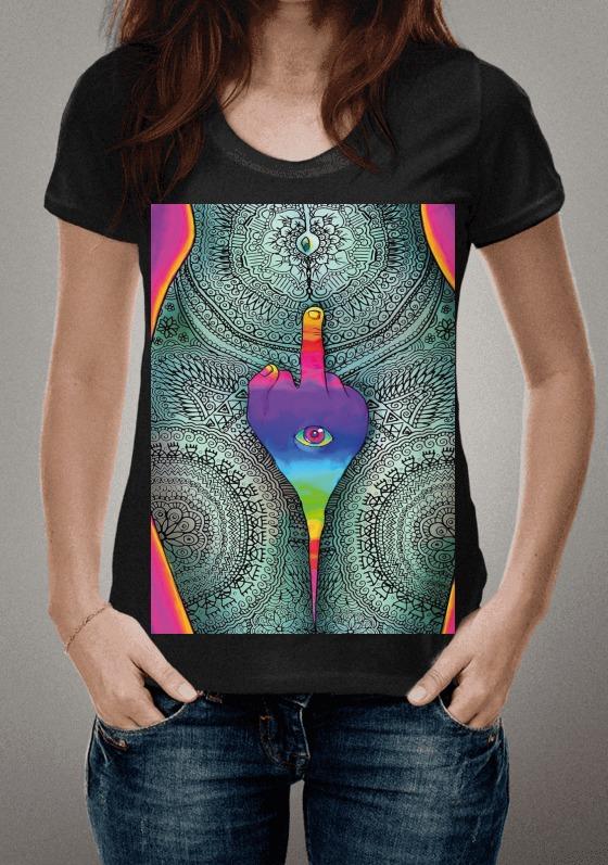 Nome do produto  Camiseta - Psicodélico