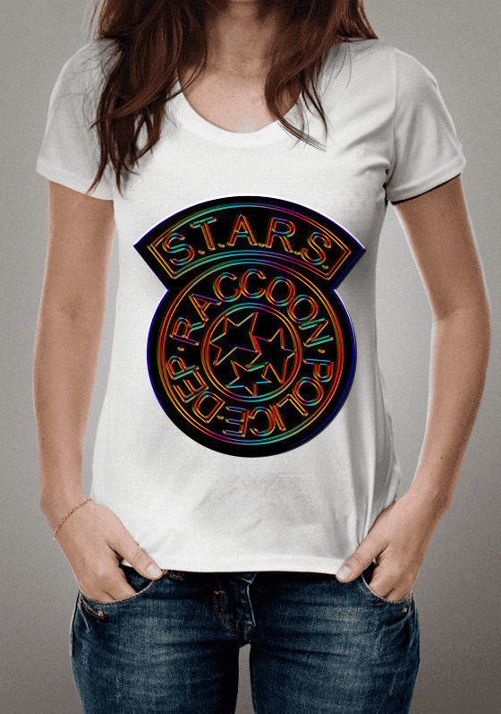 Nome do produto  Camiseta - Stars Raccoon Police