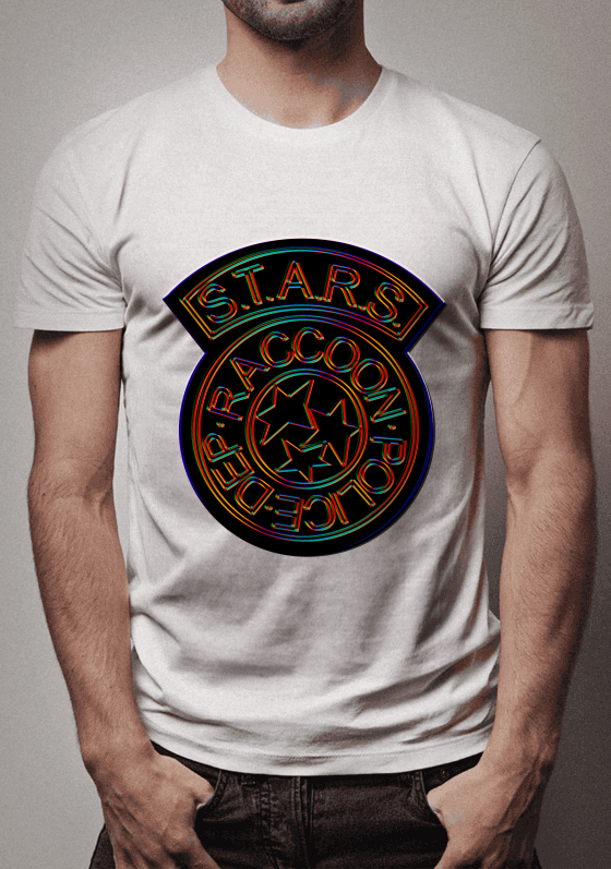 Nome do produto  Camiseta - Stars Raccoon Police