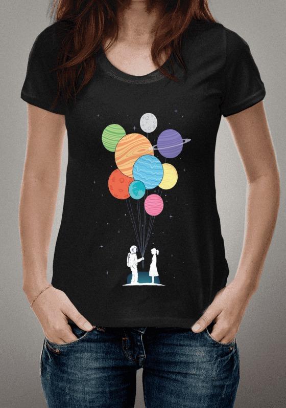 Nome do produto  Camiseta - Universo