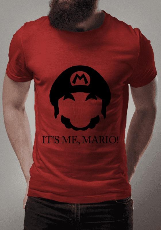 Nome do produto  CAMISETA  IT'S ME, MARIO! - VERMELHA