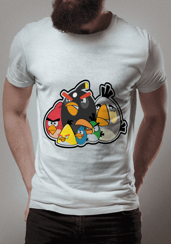 Nome do produto  Camiseta 3 Angry Birds