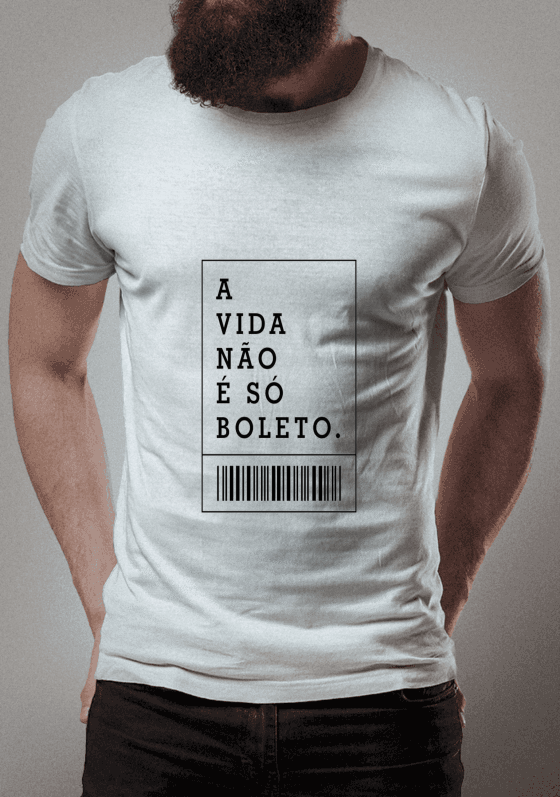 Camiseta A vida não é só boleto