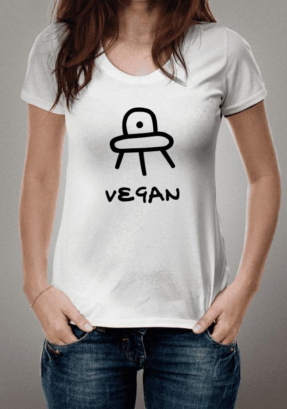 Nome do produto  Camiseta Abduzindo Vegan - Street Art