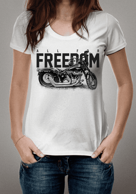 Nome do produto  Camiseta All For Freedom Branca