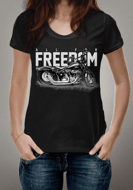Nome do produto  Camiseta All For Freedom Preta