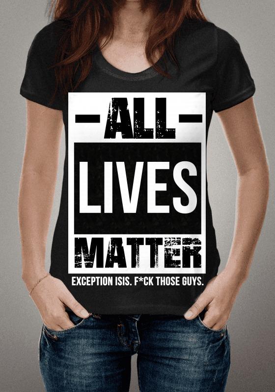 Nome do produto  Camiseta All Lives Matter