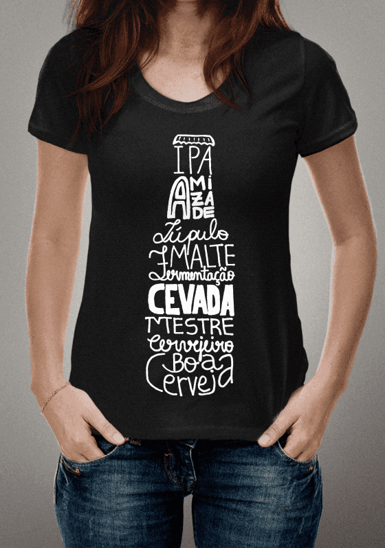 CAMISETA AMANTES DA BOA CERVEJA - MESTRE CERVEJEIRO - BLACK