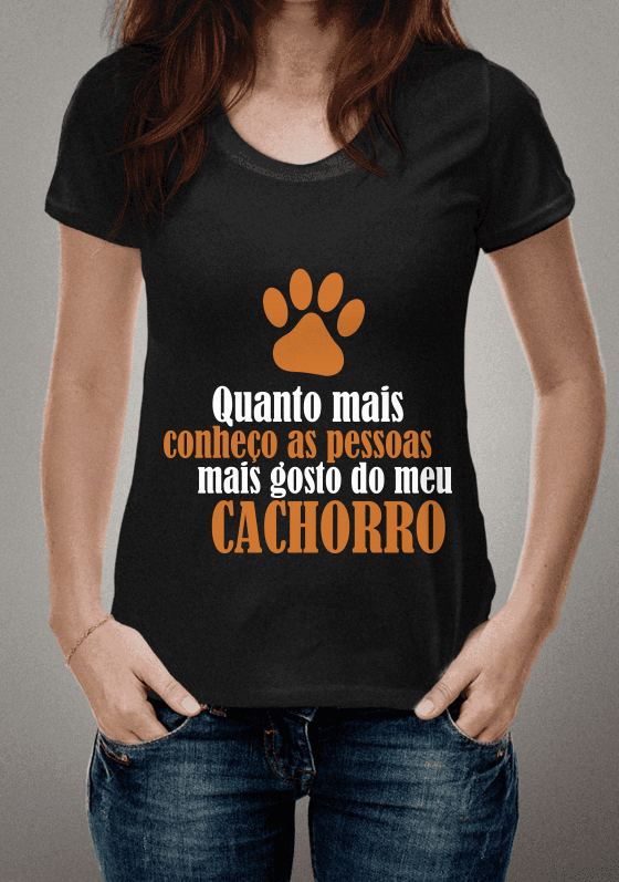 Nome do produto  Camiseta amo animal