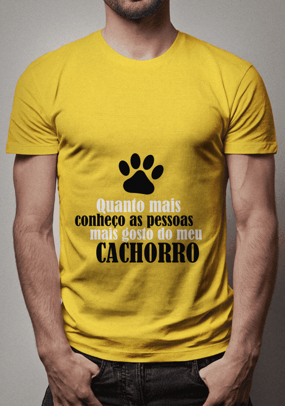 Nome do produto  Camiseta amo os animais