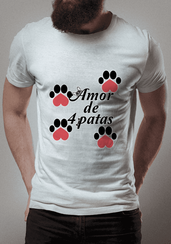Nome do produto  CAMISETA AMOR DE 4 PATAS 
