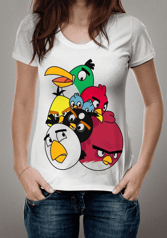 Nome do produto  Camiseta Angry Birds