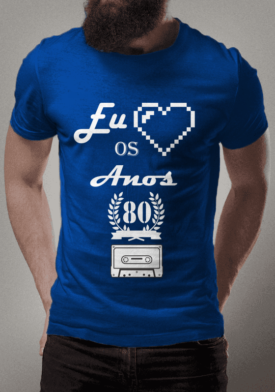 Nome do produto  Camiseta Anos 80 Masculina