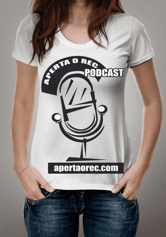 Nome do produto  Camiseta Aperta o Rec | Modelo 01 - Microfone 