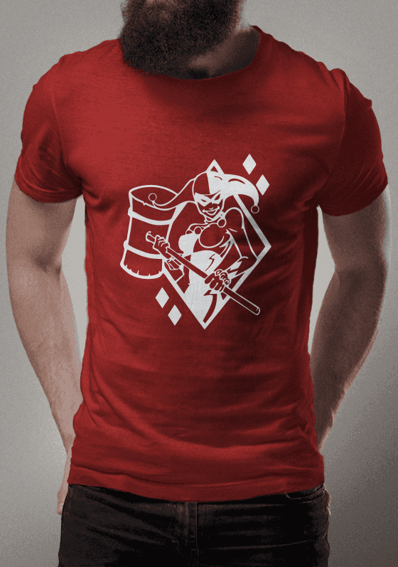 Nome do produto  Camiseta Arlequina