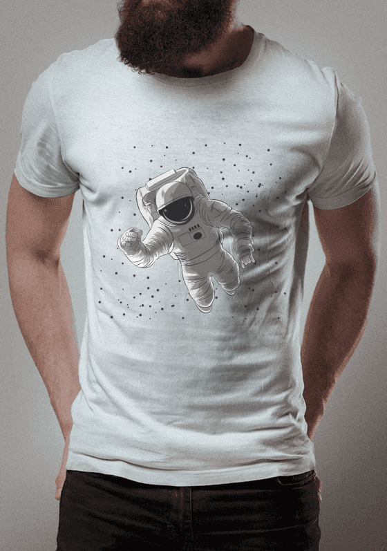 camiseta astronauta 