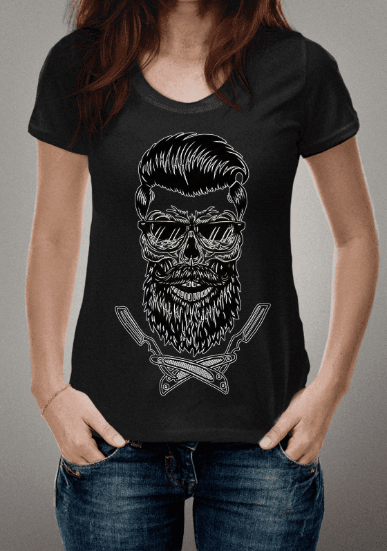 CAMISETA BARBER SHOP - BARBEIRO - CABELEIREIRO - NAVALHA - BLACK