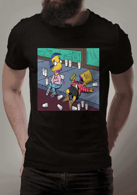 Nome do produto  Camiseta Bart Gangster