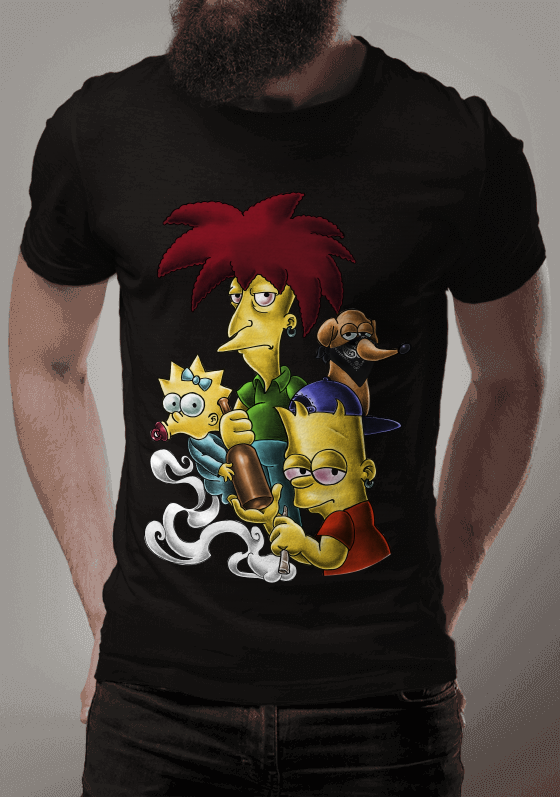 Nome do produto  Camiseta Bart Thug Life