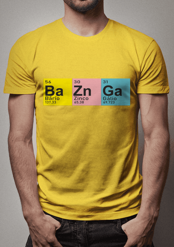 Nome do produto  Camiseta Bazinga Masc.