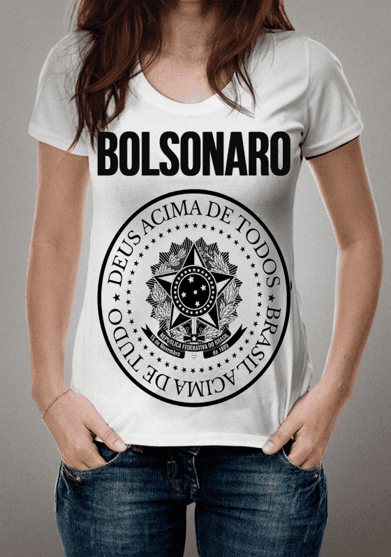 Nome do produto  Camiseta Bolsonaro - Deus acima de todos, Brasil acima de tudo!