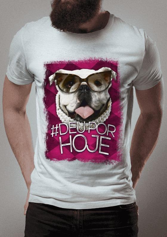 Nome do produto  Camiseta Bulldog Inglês - #deuporhoje