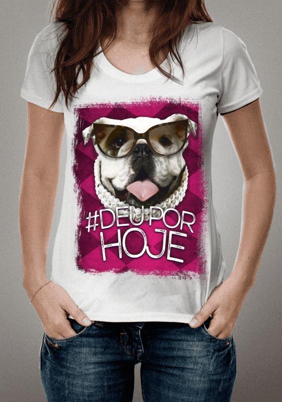 Nome do produto  Camiseta Bulldog Inglês - #deuporhoje