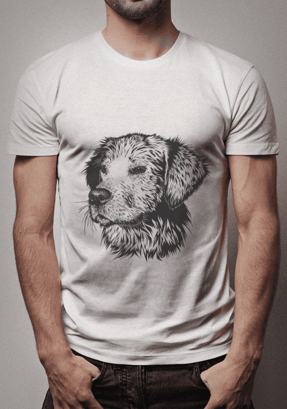 Nome do produto  Camiseta Caricatura de Cão 