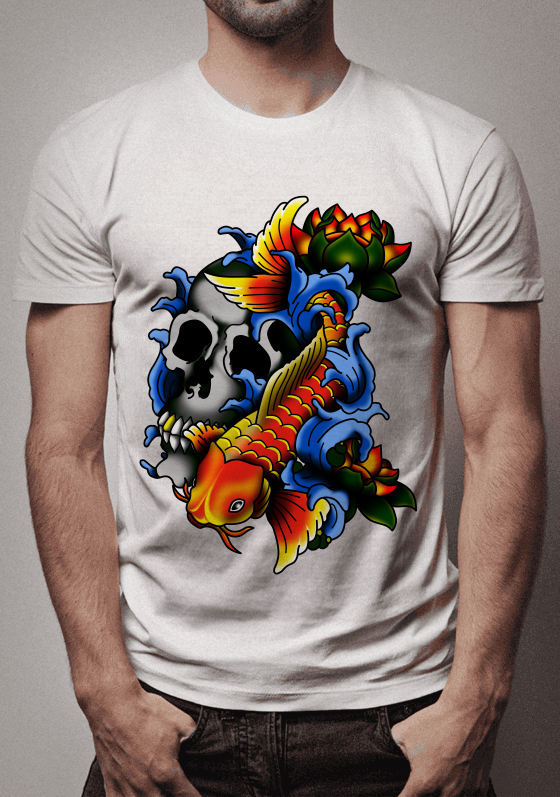 Nome do produto  camiseta carpa branco