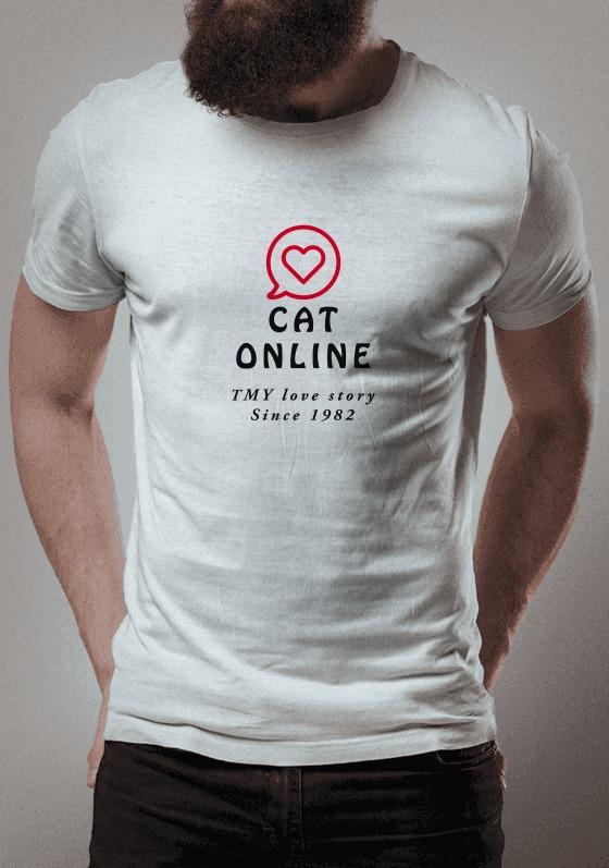 Nome do produto  Camiseta Cat Online - TMY Love Store