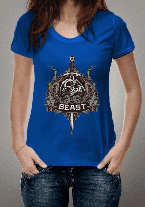 Nome do produto  Camiseta caveira