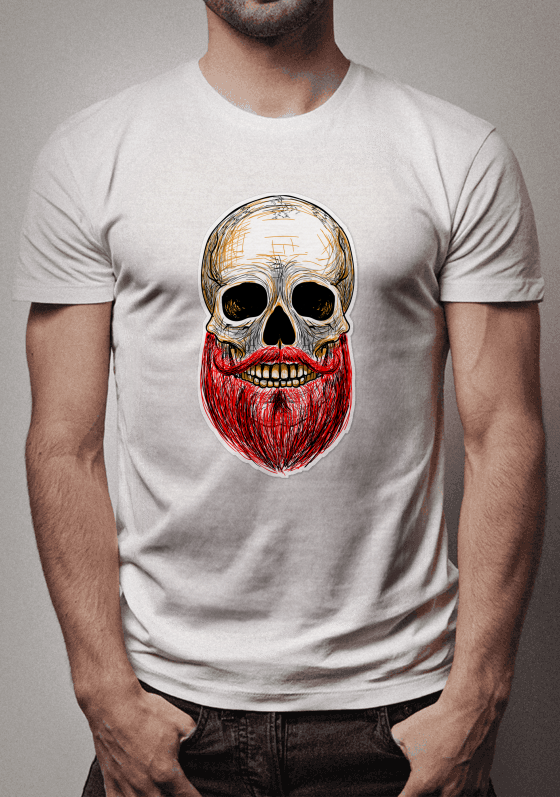 Nome do produto  Camiseta Caveira Barbada