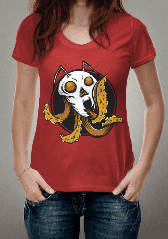 Nome do produto  Camiseta Caveira de Formiga Polvo