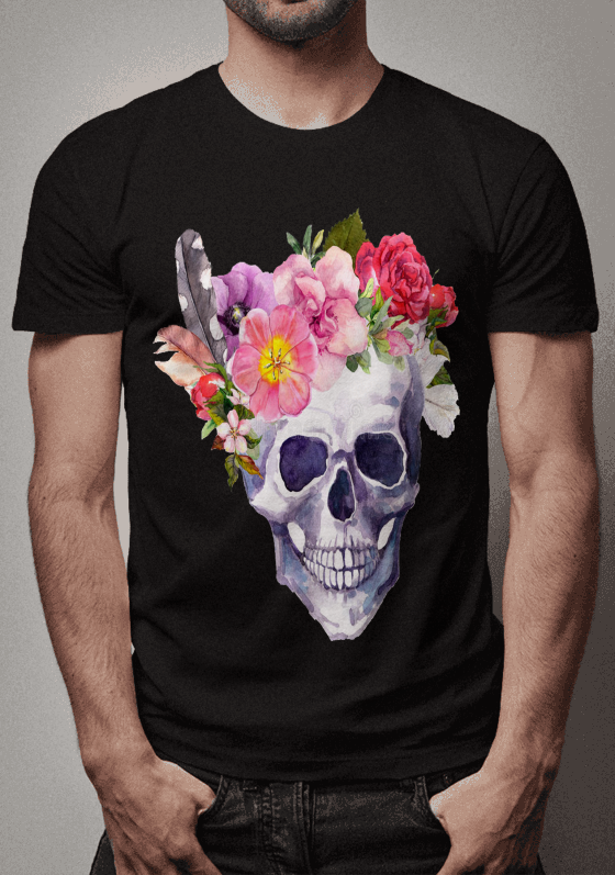 Nome do produto  camiseta caveira femiminina