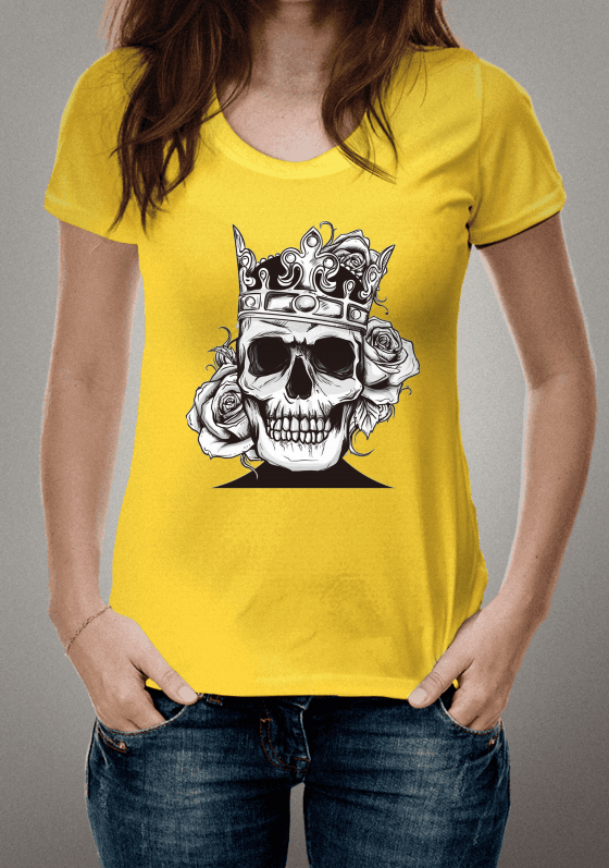 Nome do produto  Camiseta Caveira Rainha