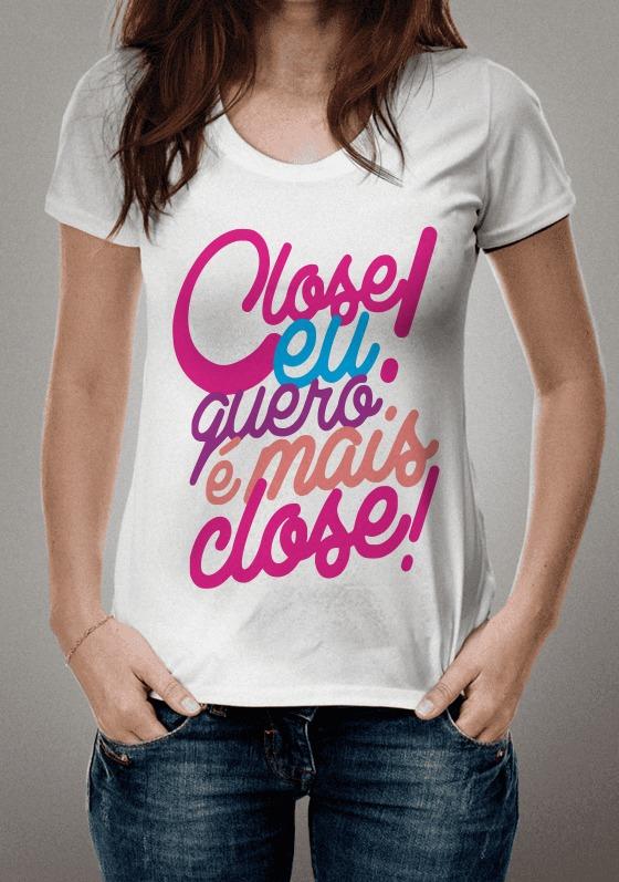 Nome do produto  Camiseta Close