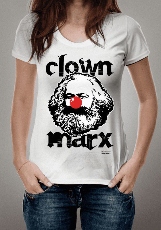 Nome do produto  Camiseta Clown Marx Branca
