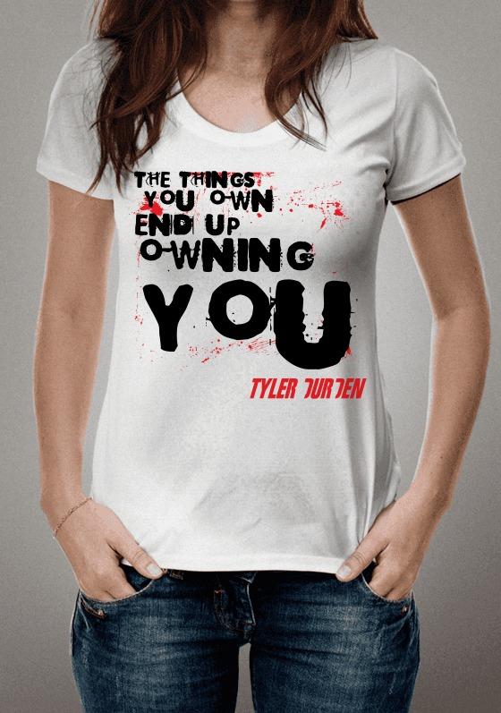 Camiseta Clube da Luta Frases Tyler durden