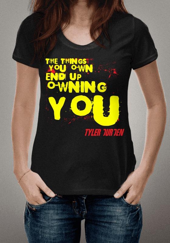 Camiseta Clube da Luta Frases Tyler Durden