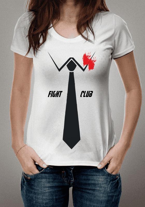 Camiseta Clube da Luta Gravata