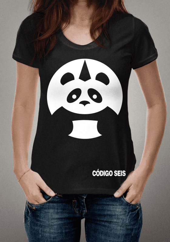 Nome do produto  Camiseta Código Seis Preta