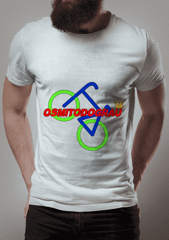 Nome do produto  camiseta com logo dos mito do grau 