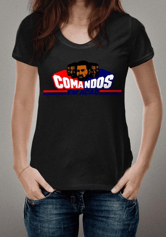 CAMISETA COMANDOS EM AÇÃO ANOS 80 RETRO