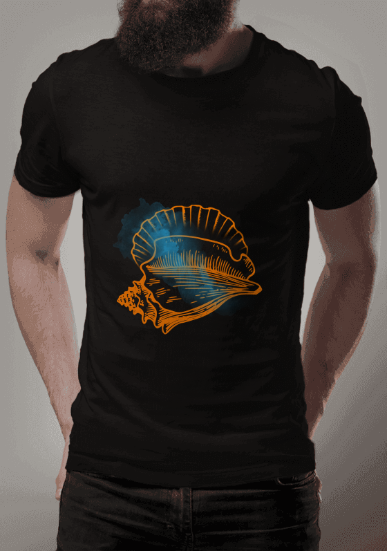 Nome do produto  Camiseta Conchas