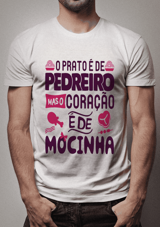 CAMISETA CORAÇÃO DE MOCINHA