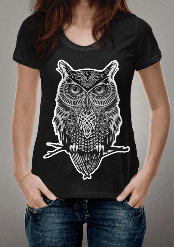 Nome do produto  Camiseta Coruja 