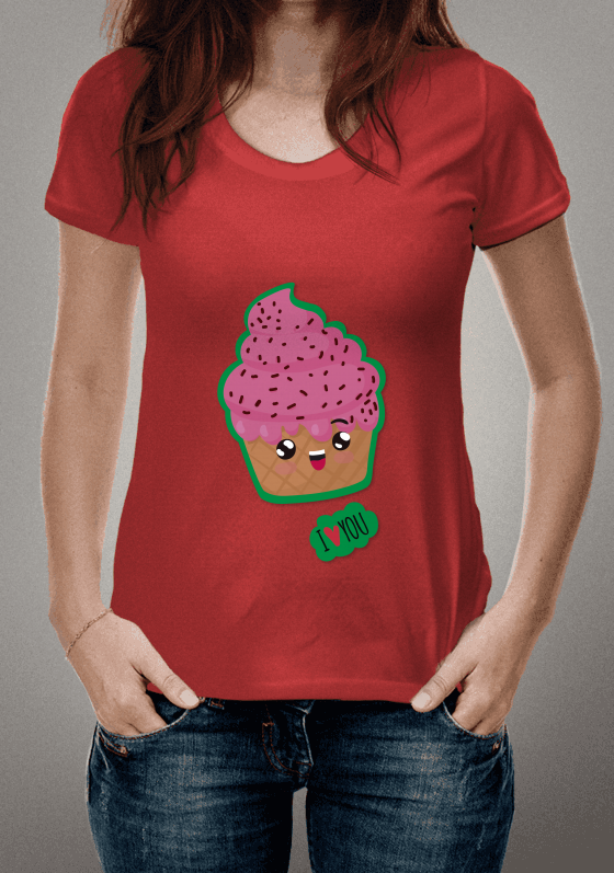 Nome do produto  Camiseta CupCake